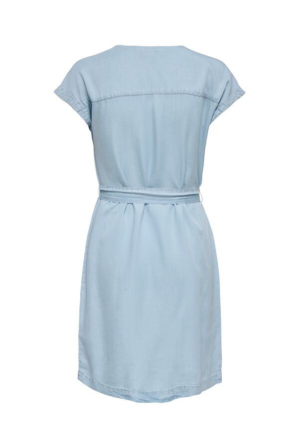 Only Vestido corto de tencel azul