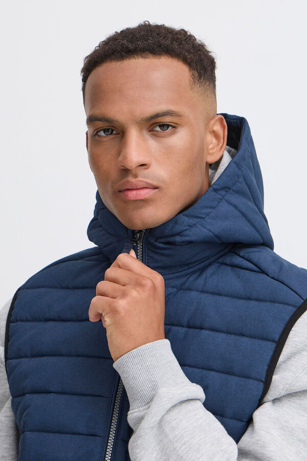 Blend Colete com capuz   azul