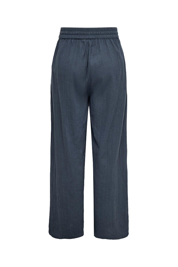 Only Pantal&oacute;n ancho fluido azul