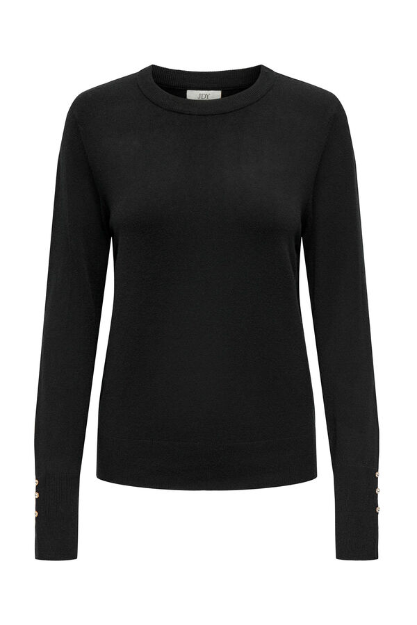 Springfield Knit jumper with buttons black