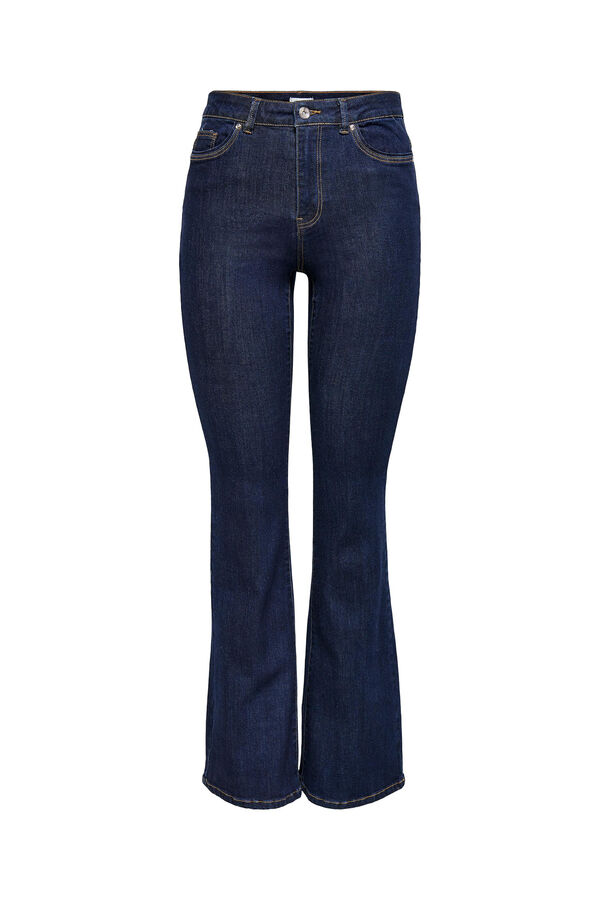 Springfield Ausgestellte Jeans hoher Bund azulado