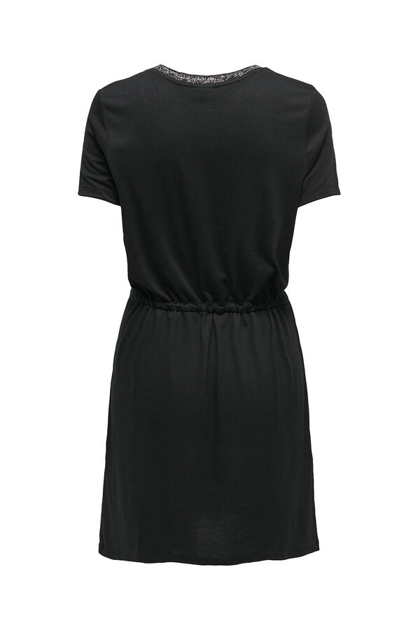 JDY Lurex short dress black