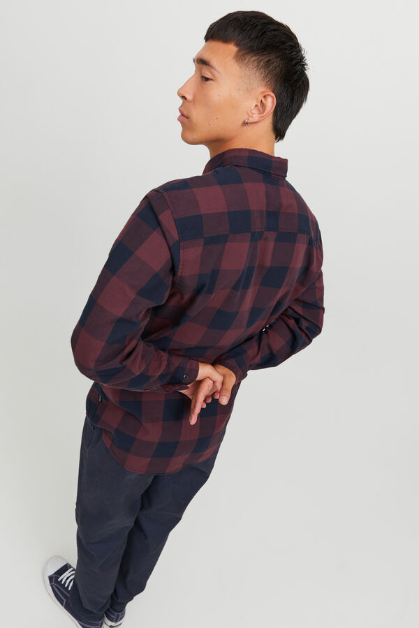 Jack & Jones Kock&aacute;s k&eacute;nyelmes szab&aacute;s&uacute; ing piros