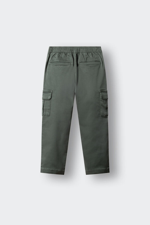 Springfield Kids Pantalon jogger cargo ni&ntilde;o verde