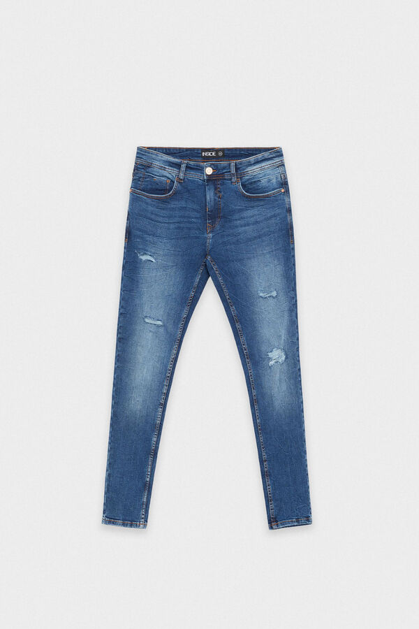 Springfield Super Slim Jeans blau