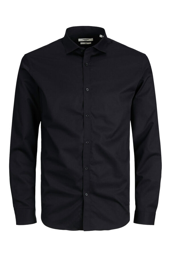 Jack & Jones PLUS classic slim fit shirt black