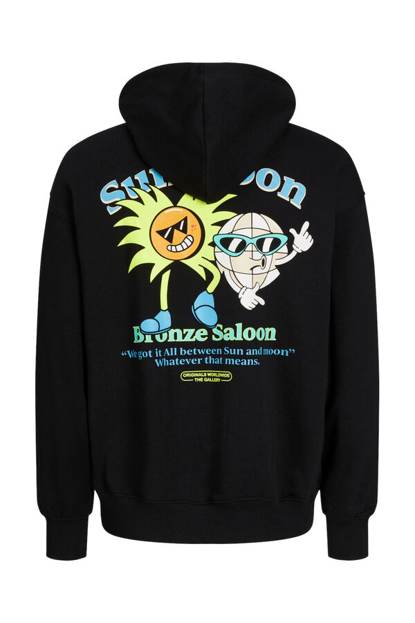 Springfield Loose fit printed sweatshirt crna
