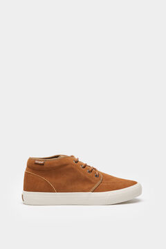 Springfield Leather high-top trainers brown