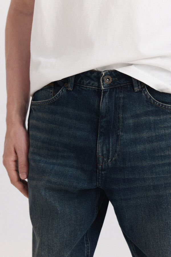 Springfield Overtinted regular fit jeans blue