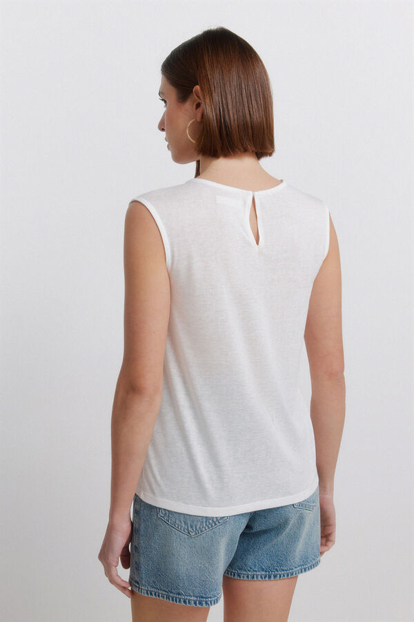 Springfield Crochet vest top printed