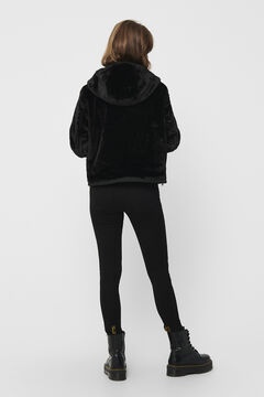 Springfield Short reversible coat with hood black