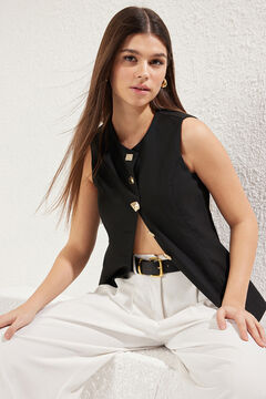 Trendyol Chaleco abotonado sin mangas