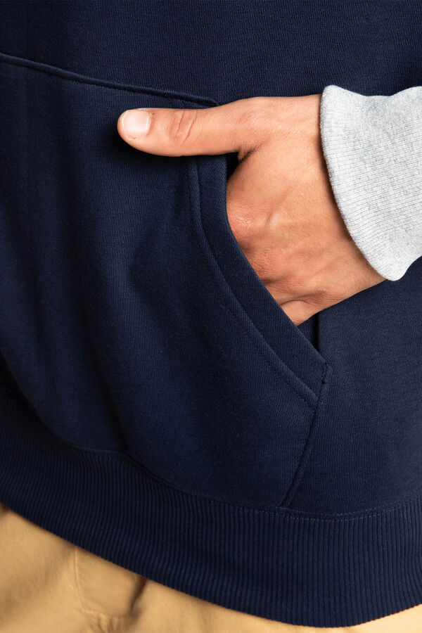 Springfield Everyday - Men's Zip-Up Hooded Sweatshirt tamno plava