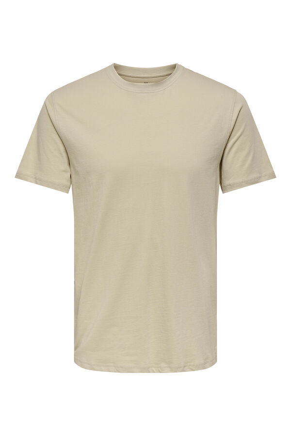 Only & Sons Camiseta b&aacute;sica manga corta gris