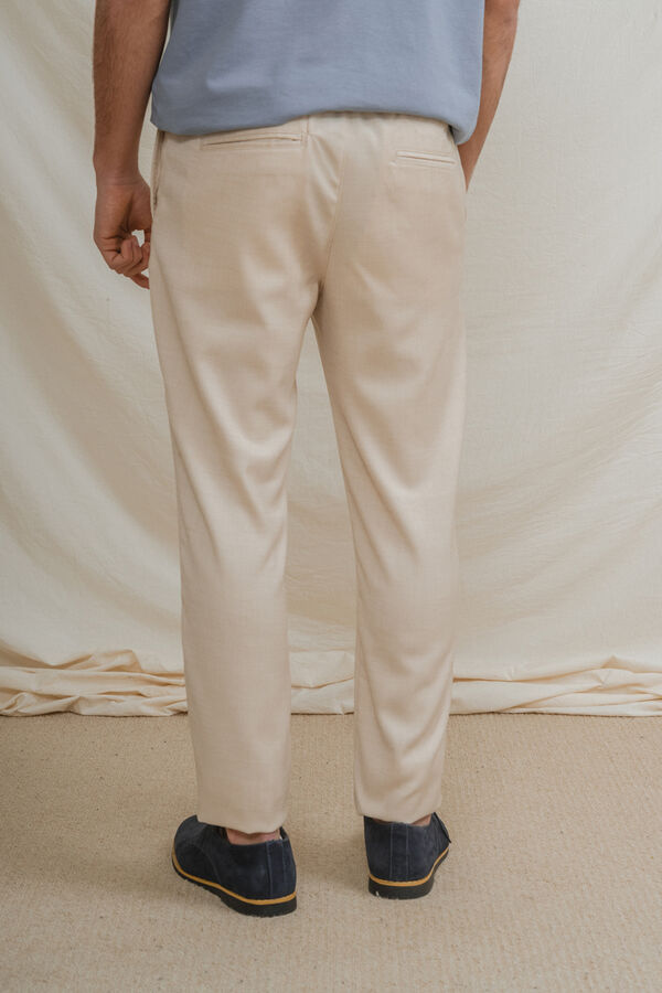 Celopman Casual tailored trousers brown