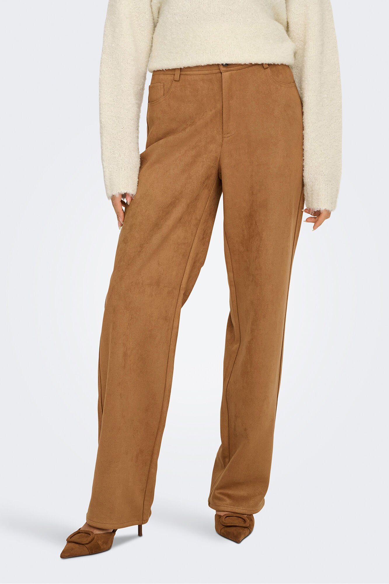 Only Cal&ccedil;a de terno de camur&ccedil;a