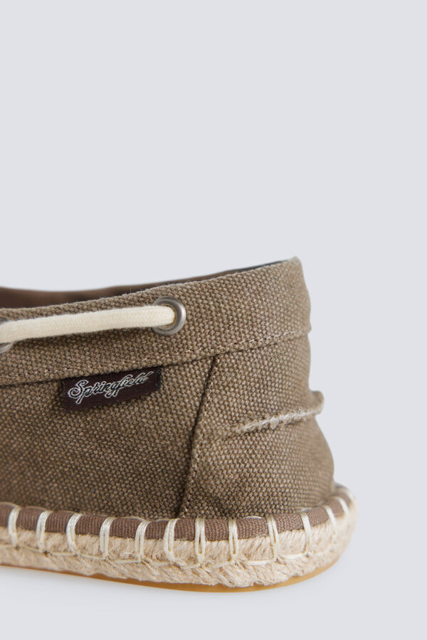 Springfield Cotton lace boat shoe nude