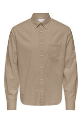 Only & Sons Camisa manga larga gris