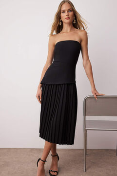 Trendyol Vestido midi plisado