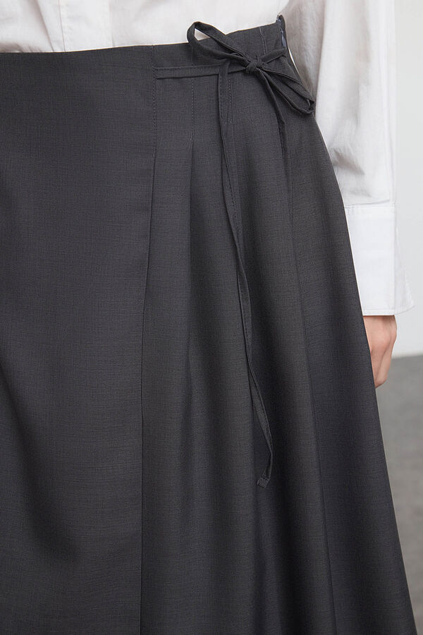 Trendyol Pleated skirt Siva