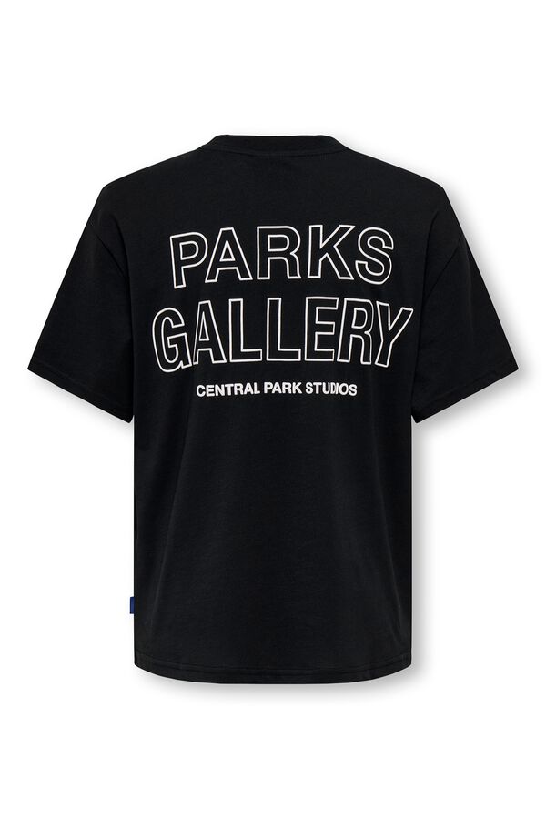 Only & Sons Junior Printed short sleeve T-shirt black