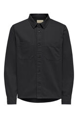 Only & Sons Long sleeve overshirt Crna