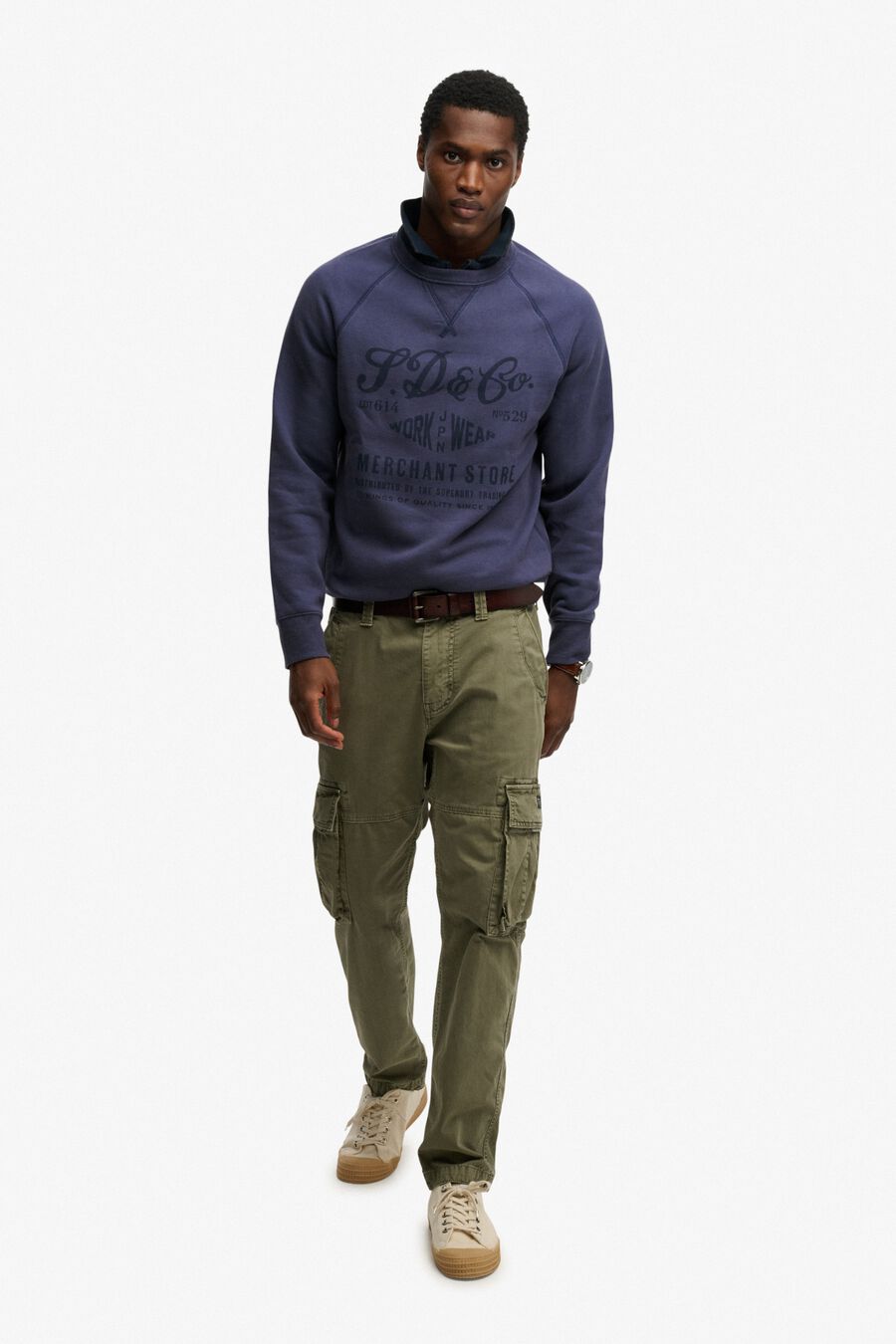 Sudadera cuello redondo logo