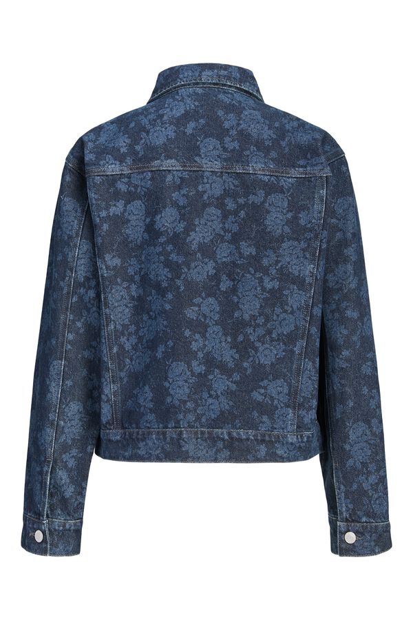 Jack & Jones Printed denim jacket blue
