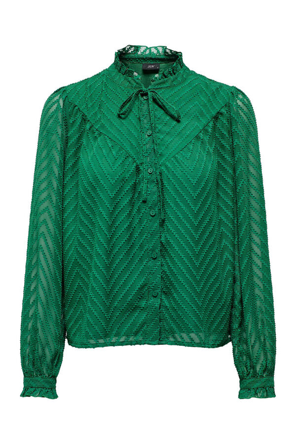 Springfield Camisa regular de manga comprida verde