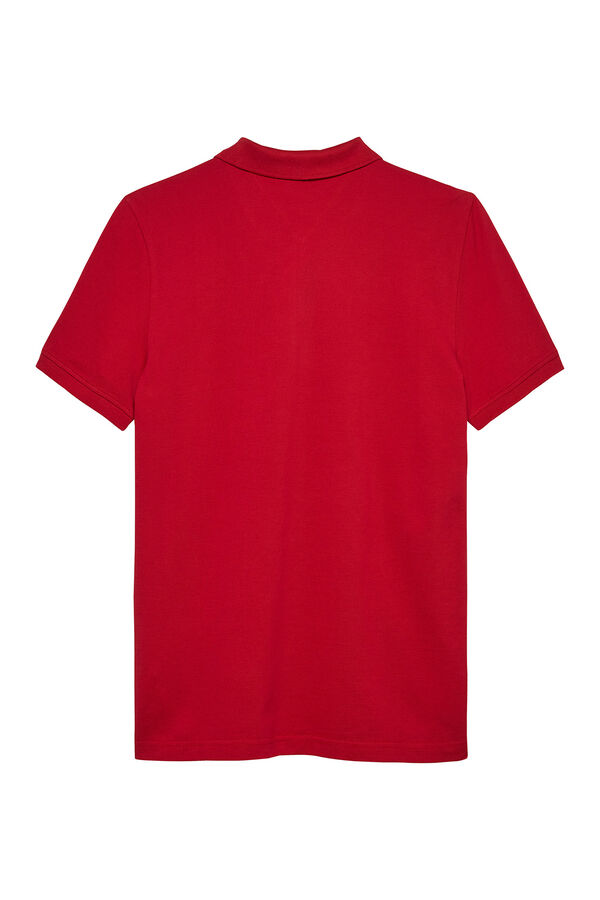 Tommy Jeans Men's short sleeve polo shirt red