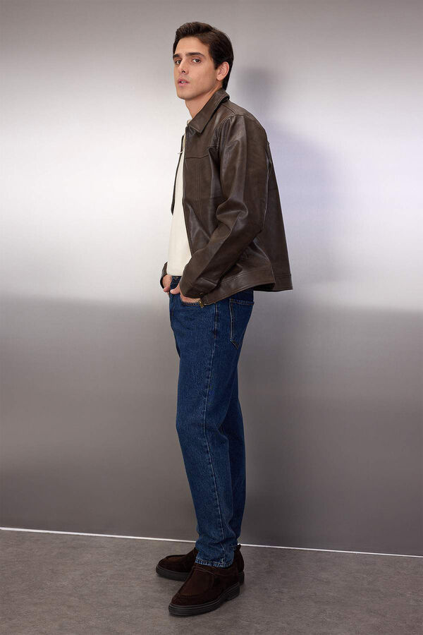 Trendyol Straight leg mid-rise jeans printed