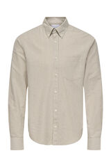 Only & Sons Camisa manga larga gris