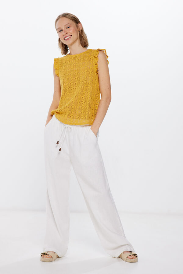 Springfield Structured crochet top color