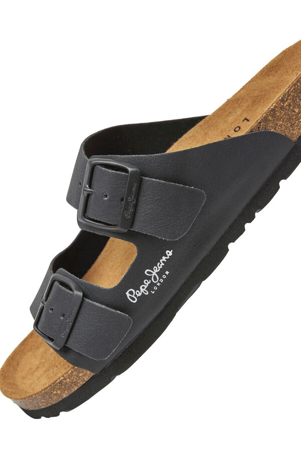Pepe Jeans Sand&aacute;lias Com Fivela Dupla preto