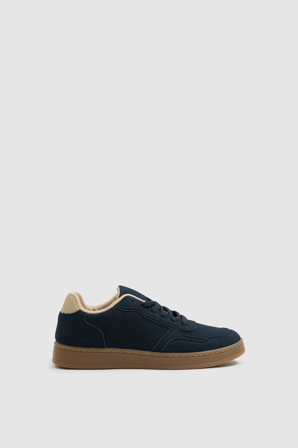 Inside Low rubber trainers blue