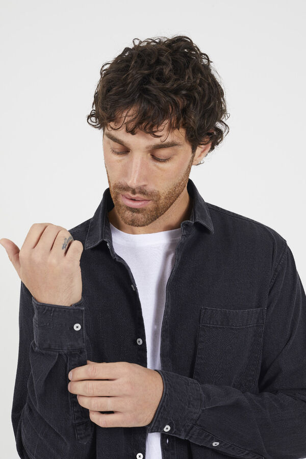 Brave Soul Camisa manga larga negro