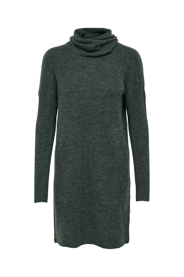 Only Vestido curto de malha azul