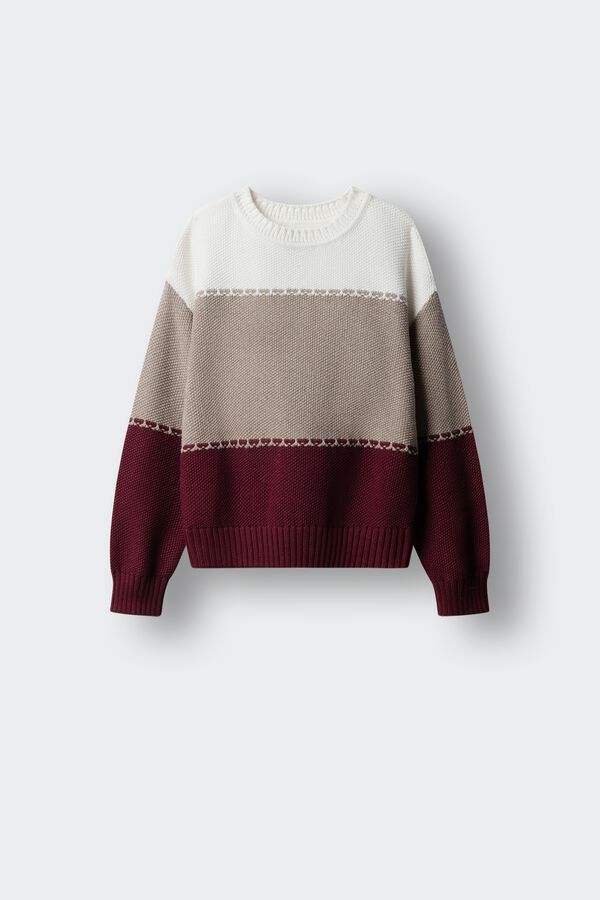 Springfield Kids Jersey raya gruesa ni&ntilde;a rojo