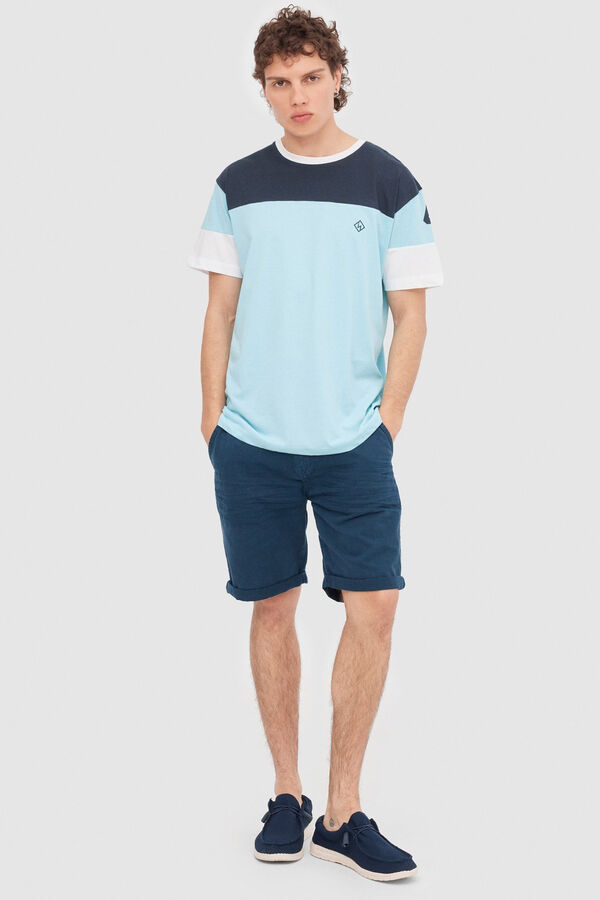 Springfield Sports Texture T-shirt indigo-plava