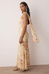 Trendyol Vestido palabra de honor blanco