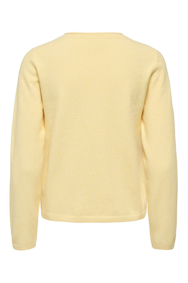 Only Strickjacke mit Kn&ouml;pfen mit Print