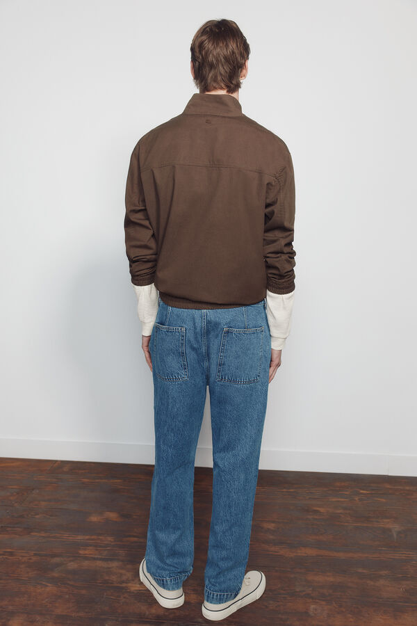 Springfield Overdyed relaxed fit chino jeans blue