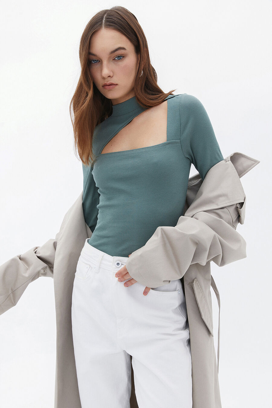 Camiseta de cuello alto