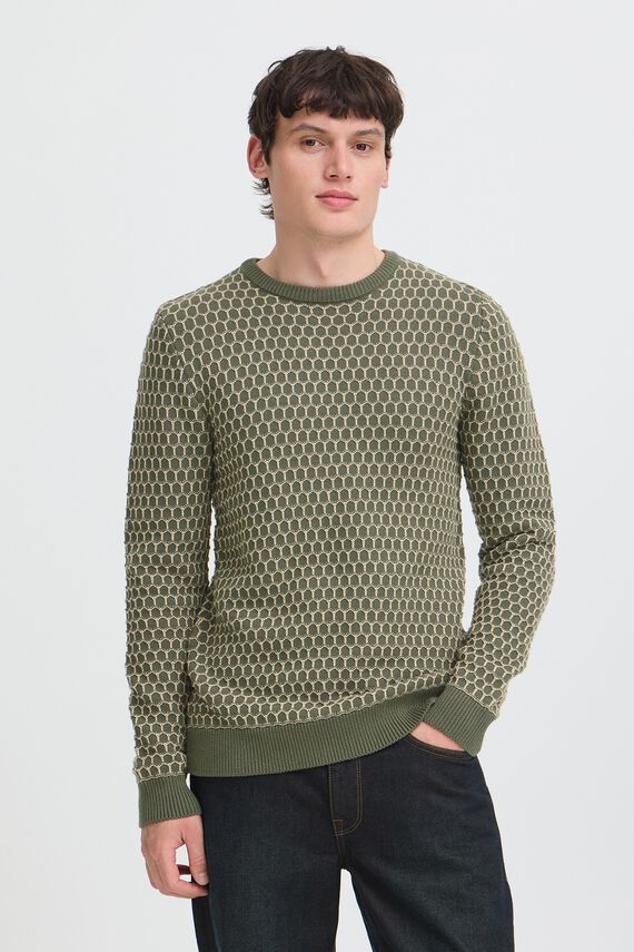 Jersey de punto cuello redondo