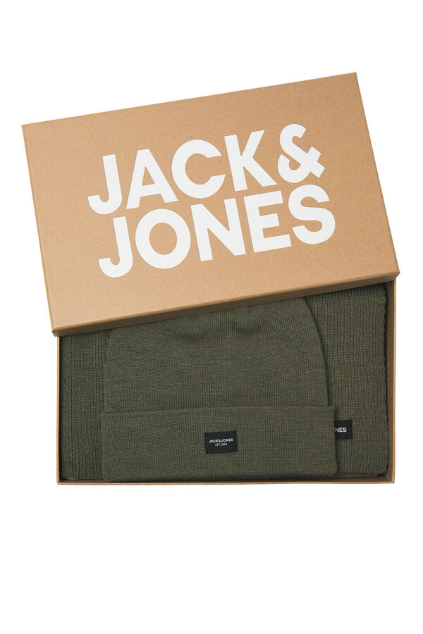 Jack & Jones Beanie and scarf set nude