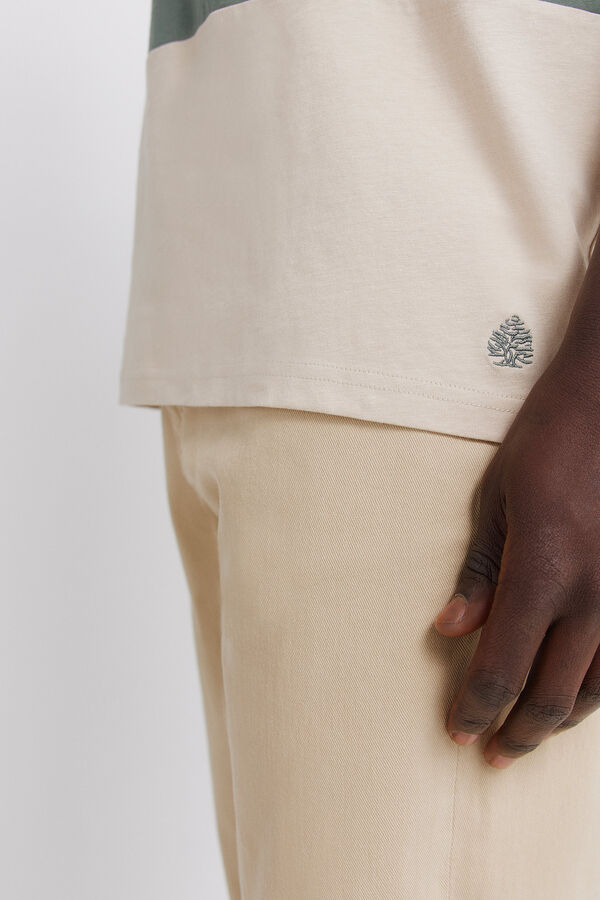 Springfield Colour block T-shirt green