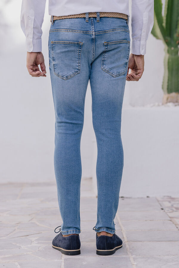 Celopman Skinny Denim Pants blue