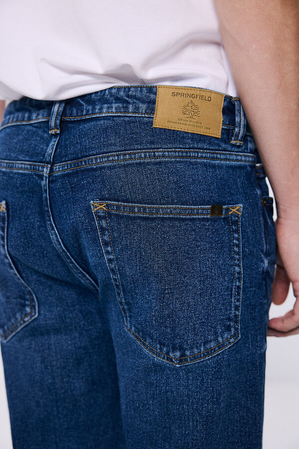 Springfield Slim fit jeans intenzivnoplava