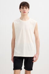 Inside Plain vest top white