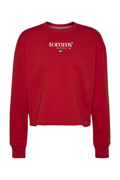 Springfield Women's sweatshirt with Tommy Jeans logo. royal red